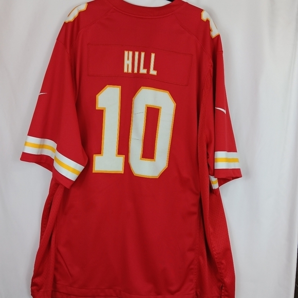 NFL Men's Tyreek Hill Kansas City Chiefs Game Jersey Red 4XL - Picture 2 of 13